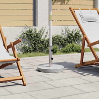 vidaXL Parasollfot granit rund 20 kg