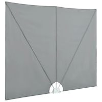 vidaXL Sidomarkis för terrass grå 300x200 cm