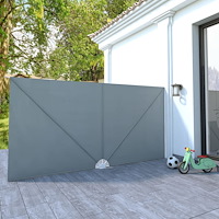 vidaXL Sidomarkis för terrass grå 400x200 cm