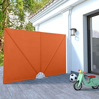 vidaXL Sidomarkis för terrass terrakotta 240x160 cm