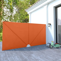 vidaXL Sidomarkis för terrass terrakotta 400x200 cm