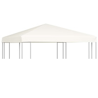 vidaXL Paviljongtak 310 g/m² 3x3 m gräddvit