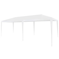 vidaXL Partytält PE 3x6 m vit