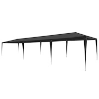 vidaXL Partytält PE 3x9 m antracit
