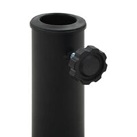 vidaXL Parasollfot rund polyresin 19 kg svart