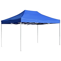 vidaXL Hopfällbart partytält aluminium 4,5x3 m blå