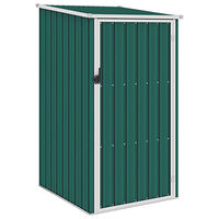 vidaXL Trädgårdsskjul grön 87x98x159 cm galvaniserat stål