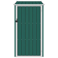 vidaXL Trädgårdsskjul grön 87x98x159 cm galvaniserat stål