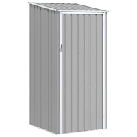 vidaXL Trädgårdsskjul grå 87x98x159 cm galvaniserat stål