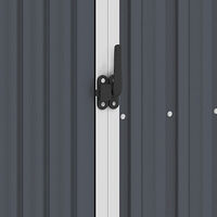 vidaXL Vedskjul antracit 245x98x159 cm galvaniserat stål