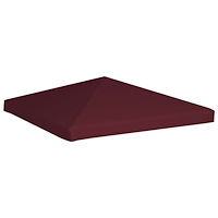 vidaXL Paviljongtak 310 g/m² 3x3 m vinröd