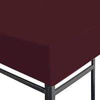vidaXL Paviljongtak 310 g/m² 3x3 m vinröd