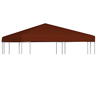 vidaXL Paviljongtak 310 g/m² 3x3 m terrakotta