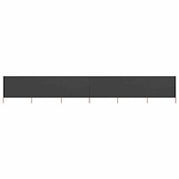 vidaXL Vindskydd 6 paneler tyg 800x160 cm antracit