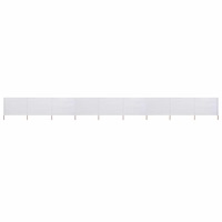 vidaXL Vindskydd 9 paneler tyg 1200x160 cm sandvit