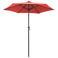 vidaXL Parasoll terrakotta 200x224 cm aluminium