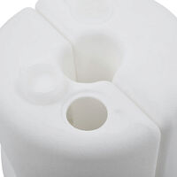 vidaXL Paviljongvikter 4 st PE vit