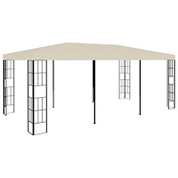 vidaXL Paviljong 3x6 m gräddvit
