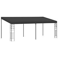 vidaXL Väggmonterad paviljong 6x3x2,5 m antracit