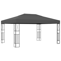 vidaXL Paviljong 3x4 m antracit tyg