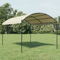 vidaXL Paviljong tyg gräddvit