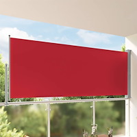 vidaXL Infällbar sidomarkis 140 x 300 cm röd