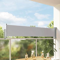 vidaXL Infällbar sidomarkis 60x300 cm grå