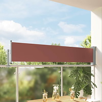 vidaXL Infällbar sidomarkis 60x300 cm brun
