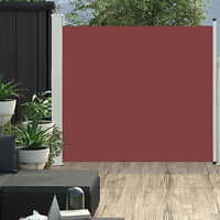 vidaXL Infällbar sidomarkis 170x300 cm brun