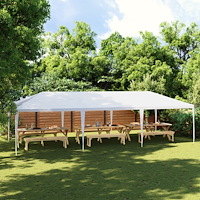 vidaXL Partytält 4x9 m vit