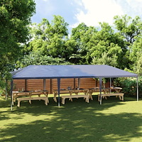 vidaXL Partytält 4x9 m blå