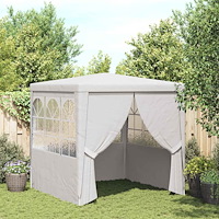 vidaXL Professionellt partytält med väggar 2x2 m vit 90 g/m²