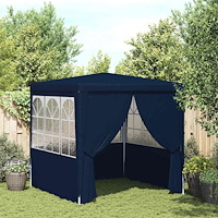 vidaXL Professionellt partytält med väggar 2,5x2,5 m blå 90 g/m²