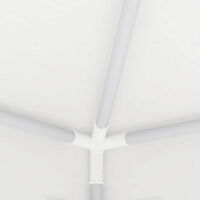 vidaXL Professionellt partytält med väggar 4x9 m vit 90 g/m²