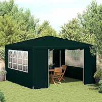 vidaXL Professionellt partytält med väggar 4x4 m grön 90 g/m²
