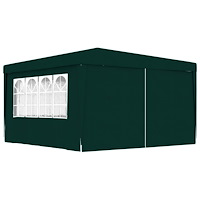 vidaXL Professionellt partytält med väggar 4x4 m grön 90 g/m²