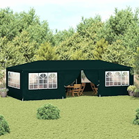 vidaXL Professionellt partytält med väggar 4x9 m grön 90 g/m²