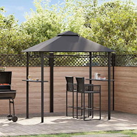 vidaXL Grilltält 240x150x255 cm antracit stål