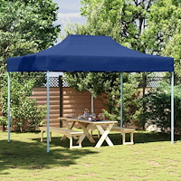 vidaXL Hopfällbart partytält 3x4 m stål blå
