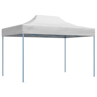 vidaXL Hopfällbart partytält 280x410x315 cm stål vit