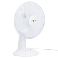 vidaXL Bordsfläkt 3 hastigheter 30 cm 40 W vit