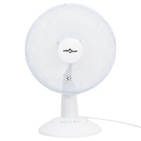 vidaXL Bordsfläkt 3 hastigheter 30 cm 40 W vit