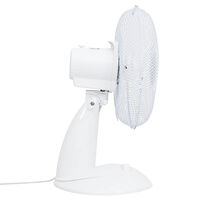 vidaXL Bordsfläkt 3 hastigheter 30 cm 40 W vit