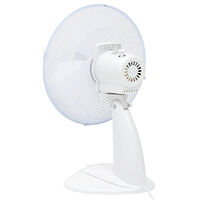 vidaXL Bordsfläkt 3 hastigheter 30 cm 40 W vit
