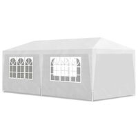 vidaXL Partytält 3x6 m vit