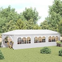 vidaXL Partytält 3x9 m vit