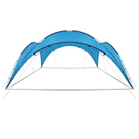 vidaXL Partytält valv 450x450x265 cm ljusblå