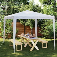 vidaXL Partytält 2,5x2,5 m vit