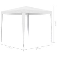 vidaXL Partytält 2,5x2,5 m vit