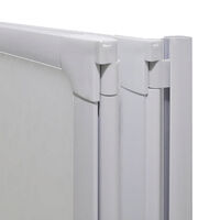 vidaXL Duschvägg vikbar Vit 3-paneler 141x132 cm
